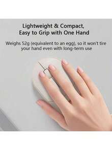 HP M251SE Lightweight Wireless Mouse: Stable 2.4G Wireless Transmission, Weighs Only 80 Grams, Easy To Carry, And Features A Convenient Battery Replacement. Suitable For Various Computer And Office Scenarios. Off-White Color.
