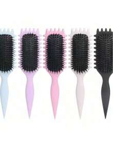 Curl Defining Brush –Curly Hair Brush With Bristle And Special Design, Curl Define Styling Brush Especially For Curly Hair, Shaping And Defining Curls For Women Men To Reduce Pulling And Curl Separation., Hair Brush, Comb, Hair Tools, Hair Products And Accessories For Barber Salon Beauty Back To School, Travel Holiday Essentials, Hair Accessories For Women, Brush, Hair Brushes, Edge Brush, Brush Hair Comb, Comb Hair, Detangling Brush, Ball Brush, Mini Hair Brush, Hair Brush Set, Wooden Comb,Hair Brush, Brush, Comb, Slick Back Brush, Hairbrush, Edge Brush, Brush Hair, Hair Comb, Hair Brush Set, Comb Hair, Mini Hair Brush, Detangling Brush, Hair Brushes,Hair, Accessories, Hair Products, Hair Tools, Hair Stuff, Hair Care, Curly Hair Brush, Barber, Barber Accessories, Hairdressing Equipment - 彩色 - 查看 4