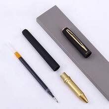 5/10/20支装时尚黑金中性笔，采用优雅的黑金设计，适用于办公、学校和专业文具用途。 - 黑色 - 查看 2