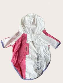 Waterproof, Sunscreen And Dustproof Pet Raincoat | 2-Legged Hooded Zip-Up Pet Clothes For Dogs & Cats, Use In Sunny Or Cloudy Weather | Outdoor Wear For Spring, Summer & Autumn | Suitable For Small & Medium Breeds Like Teddy, Bichon Frise, Schnauzer, Shih Tzu, Poodle, Chihuahua & Cats | Essential Pet Rain Gear - Multicolor - View 7