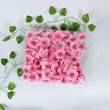 50pcs/100pcs Peach Blossoms, Cherry Blossoms, Plum Blossoms, Flower Petals, Flower Branches, Photography Props, Wedding Scenery, Headwear, Fake Flowers DIY - Pink - View 12