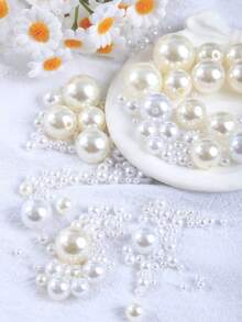 3-20mm ABS Faux Pearl Beads, Loose Round Craft Beads For Jewelry Making, DIY Handmade Needlework Pearl Necklace Bracelet - Pearl Beads - View 6