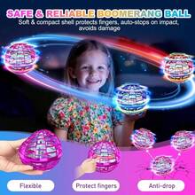 Rotating Anti-Gravity Rebound Flying Toy, USB Interface, LED Lights That Light Up When Motion Is Detected, Floating Flying Ball Toy. The Lightweight Rotating Ball Is Suitable As A Gift For Boys, Girls And Teenagers For Outdoor Activities, And It Doesn't Require Batteries. - 1 CÁI - Xem 2