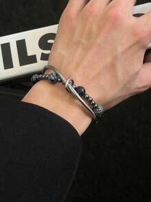 1 件全新打结链条个性化手工链条小众珠宝荆棘手链