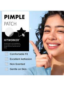 800/400/200pcs/Box Black Star Shaped Hydrogel Acne Patch - Waterproof, Alcohol Free, Can Be Used Day And Night, Effectively Covering Acne Blemishes Patch, Suitable For Use On Skin