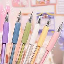 Bút dao tiện ích có thể thu gọn - Đầu kim loại chắc chắn, dụng cụ cắt thủ công với tay cầm silicon chống trượt, tông màu trầm - Lưỡi kiểu nút bấm, bút dao bấm màu trầm, dao cắt giấy có thể thu gọn chính xác màu trầm với lưỡi gốm - Dao thủ công, dụng cụ nghệ thuật chế tác chính xác - Nhiều màu - Xem 11