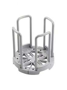 1pc Adjustable Kitchen Sink Dish Drying Rack, Multifunctional Bowl Storage Holder Stand - Multicolor - View 11