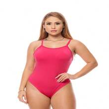 Body Feminino Alcinha Suplex Varias Cores Moda Praia  elegante  Casual    Férias  Praia - Pink - Visão 2