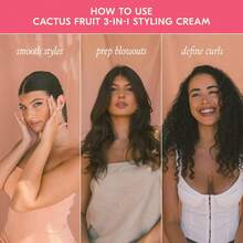 Hair Care DAE Cactus Fruit 3-In-1 Styling Cream - Smooth Styles, Prep Shiny Blowouts, Defines Curls (5 Oz.) - Rose Red - View 10