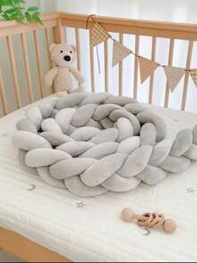 1 pièce Protège-berceau tressé multicolore, protecteur de barrière de lit pour berceau de bébé, couffin, table à langer, poussette, lit bébé convertible