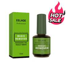 EELHOE Nail Gel Remover Polish Soak-Off 3 Minutes Quickly & Easily Removes Gel Polish 0.5fl.Oz Professional Non-Irritating Nail Polish Remover For Lazy People Without Hurting Their Hands Quick Unglue Remover For Phototherapy Nail Polish Salon - 綠色 - 查看 12