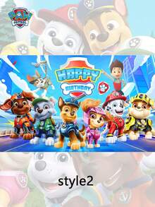 Paw Patrol 1件装卡通汪汪队生日背景幕布，节日派对装饰，场景布置道具，汪汪队卡通生日横幅，完美派对装饰，惊喜礼物，适合粉丝节日派对装饰，送给朋友的最佳节日礼物，派对氛围装饰，完美派对装饰，家居装饰，完美房间装饰，圣诞礼物，情人节礼物，理想的朋友生日庆祝礼物，纪念品，女士纪念品，可爱美学 - 彩色 - 查看 6