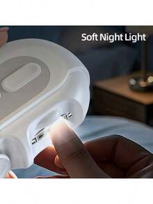 Smart Electric Nail Clipper, Multi-Function Electric Nail File With Anti-Pinch, Nail Polishing, Manicure Light And Nail File Features, Suitable For All Ages, Compact And Portable, Built-In 500mAh Battery, High-End Packaging, Ideal For Christmas, Halloween, New Year Gifts - White - View 4