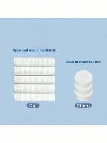 140*70cm 2/6/12pcs/Set Disposable Large Bath Towels, Perfect For Travel, Beach, Shower, Swimming, Hiking And Camping - White - View 5