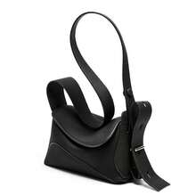 Genuine Leather Large Capacity Underarm Bag Women's New All-Match Shoulder Bag Commuter Crossbody Bag - màu đen - Xem 4
