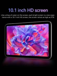Qetupa 10,1-Zoll Android 14 Tablet, T606 Octa-Core 1,6GHz Prozessor, 4GB RAM+128GB ROM/8GB RAM+256GB ROM, 802.11ax WLAN 6 2,4G+5G, Bluetooth 5.0, Incell FHD (1920x1200) IPS Touchscreen, 5MP+8MP Dual-Kameras, 6000mAh langanhaltend Akku