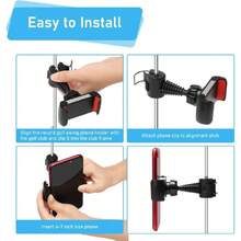 Rrd Golf Swing, Black Golf Phone Holder Clip, Rrd Golf Swing Phone Holder, Golf Training Aid Tool For Easy To Set Up,35023674 - 彩色 - 查看 5