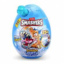 ZURU Smashers Mystery Egg - 27cm Mega Jurassic Light Up Ice Age Dino Toy With 25+ Surprises Smashable Egg Toy For Boys Birthday Gift Set (Random Blue Or White) - Multicolor (Random Style) - View 1