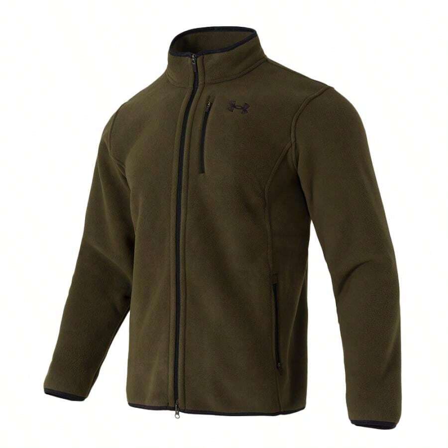 Under Armour Chaqueta de forro polar APAC M BF-GRN, chaqueta casual y holgada para uso diario para hombres - Verde militar - Ver 1