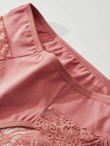 4pcs Sexy & Fashionable Comfortable Breathable Romantic Lace Knit Seamless Women's Panties, High-Quality Ladies' Briefs, Versatile & Skin-Friendly - Multicolor - View 10