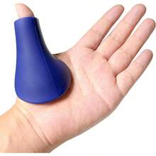Protector de pulgar de Catcher's - Protector de pulgar para bisbol y sftbol, protector de pulgar para receptor de bisbol, equipo de entrenamiento, accesorios para reducir la captura de picaduras - Azul + Adulto - Ver 8