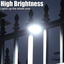 1pc Solar Powered Motion Sensor Light, Outdoor Wall Light, 3 Modes, Suitable For Fence, Patio, Wall, Garage, Yard Safety Lighting - Black - View 11