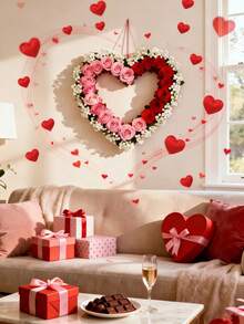 200/100pcs Romantic Red Heart Shaped Sponge Petals Decor, Atmosphere Decoration For Valentine's Day; Wedding Ceremony Confetti For Newlyweds, Proposal Romantic Occasion Decor, Event Planning Party Supplies, Anniversary Tabletop Decor, Holiday Celebration Atmosphere Enhancer - Multicolor - View 9