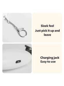 1 pieza Llavero con forma de pata de gato y nube - Decoración LED recargable por USB, adecuado para bolsos y llaves - Multicolor - Ver 10