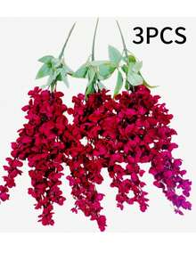 1 件/2 件/3 件/5 件/6 件 60 厘米悬挂人造三叉花，人造槐树叶，婚礼派对节日生日派对装饰，家居装饰，拍摄道具，经典简约，品质卓越 - 酒紅色 - 查看 10