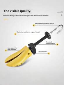 QKC 1pc Professional Shoe Tree Boot Sports Shoe Stretcher, Adjustable Length And Width For Men And Women High Heels And Sports Shoes