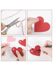 100 de etichete elegante pentru cadouri în formă de inimă - fabricate din carton de înaltă calitate, potrivite pentru ambalarea cadourilor de nuntă, surprize de Ziua Îndrăgostiților, decorațiuni pentru cadouri de ziua de naștere, decor pentru coșuri cu ouă de Paște, sărbători aniversare și diverse proiecte artizanale sezoniere. Etichete pentru ambalarea cadourilor de Ziua Recunoștinței.