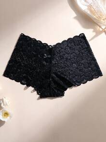 7pcs/Pack Women's Sexy Lace Patchwork Hipster Panties, Mid-Waist Seamless Design, Soft & Breathable, Tummy Control & Butt Lifting, Stretchy Fabric, Suitable For Yoga, Sports And Daily Wear - Multicolor - View 8