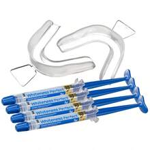 Kit Of 4 Teeth Whitening Kits And Trays Whiteness Perfect 22% FGM - 芥末黃 - 查看 3