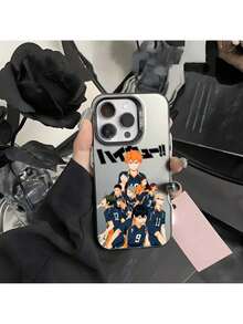 Funda de teléfono de anime H-Haikyuu Oya Volleyball compatible con 16 15 14 13 12 11 Pro Max Plus – Cubierta trasera de TPU suave de colorido degradado, funda compatible con funda  17 pro max, funda  17 pro, funda  17, funda  16, funda  16 pro max, funda  15 - Z1 - Ver 6