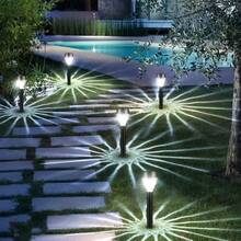 20/10-Piece Solar Wall Light Outdoor Waterproof Garden Lighting With Night Automatic Sensing, Suitable For Corridors, Fences, Gardens, Terraces, And Winter Thanksgiving Christmas Party Holiday Decorations,200mah - 白光 - 查看 4