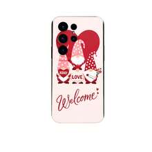 1PC Phone Case,  Love Gnomes Heart Xoxo Welcome , Stylish Phone Case, Phone Decoration, All-around Lens Protection, Creative Small Gift, Funny Gift for Boys and Girls - Negro - Ver 7