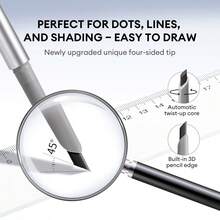 J.M.C.Y 防水、防汗、持久、自然妆效的眉笔，适合初学者 - #01 TEA BLACK - 查看 3