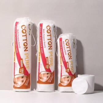 Almohadillas de algodón | Sin pelusa y muy absorbentes | Hipoalergénicas y suaves | Discos de algodón para eliminación de maquillaje y cuidado de la piel