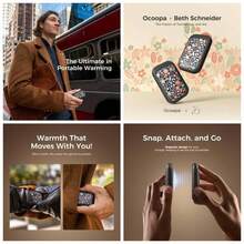 - Calentadores de manos magnticos recargables de 2 unidades, calentador de manos elctrico estilo tarjeta, 5000 mAh, calentador de manos porttil de bolsillo, certificado, 3 ajustes de - FloraFlame - Ver 1