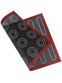 Cippes 1PC Perforated Silicone Baking Mat, Non-Stick Steaming Mesh Oven Liner, Reusable Fiberglass Tray Pan Liners For Making Bread, Eclair, Pizza, Pastry, Cookie