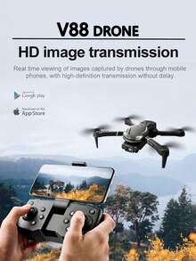 CASRRA 专业高端 XT606 无人机，飞行时间长，高清摄像头，WiFi FPV，4K 摄像头，可折叠遥控四轴飞行器无人机，具有高度保持功能，适合初学者、室内和室外，是送给男士的经济实惠的无人机礼物