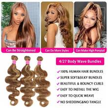 4/27 Human Hair Bundles Ombre Body Wave Hair Bundle Highlight With Honey Blonde Body Hair, 1/3/4 Bundles Of 100% Brazilian Virgin Hair, 4/27 Shiny Body Hair Bundle, Soft And Healthy Seam Style Hair Extensions, Suitable For Holiday Parties, Daily Dressing Occasions, Human Hair,Wigs Human Hair,Wig,Hair, Maquillaje, Decrotions Gifts For Women,Gifts,Hair Stuff,Hair Accerssories,Suitable For Parties, Holiday Party Style Volumizing Human Hair Weft Dinner Hair Weft Wigs Human Hair Put On And Go, Wigs, Human Hair, Curly Wigs Human Hair, Makeup, Your 2026 Beauty Glow-Up Awaits,Luxe Gifts For Moments That Matter #PremiumGifts New Year Music Festival Hair Colorful Hair Extensions For Rave Festival Highlight Hair Extensions Ombre Hair Extensions Wedding Hair Extensions Natural Hair Extensions For Wedding Day Hair Extensions Perfect For Music Festival & Wedding - Highlight & Piano - View 5