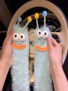 1 Pair Cute & Unique Plush Socks - Soft & Warm Winter Socks With Cartoon Prints, Hand Washable, Multiple Colors Available, Suitable For Indoor & Outdoor Wear, Cozy House Slippers, Fun Sock Design, Soft Texture, Warm And Comfortable. - Multicolor - View 12