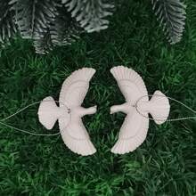 2pcs White Decoration Hanging Ornaments, Flying Peace Wedding & Holiday Decor - Multicolor - View 5