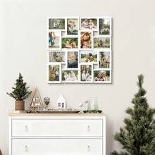Jerry & Maggie 16 - Opening Wall Collage Frame, Modern & Rustic Picture Frame Set For Living Room Bedroom Cuadros Frame Fits 4x6 Photos Housewarming Gift Wall Decor - 白色 - 查看 2