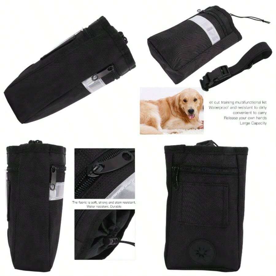PetAmi Dog Treat Pouch, Dog Training Pouch Bag with Waist Shoulder Strap, Poop Bag Dispenser, Treat Training Bag Treats, Kibbles, Pet Toys - inicial - Ver 1