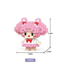 DOBBLE 口袋妖怪358片可爱卡通动漫积木套装动漫人物史迪奇图片拼图组装青少年玩具积木适合派对节日小礼物 - 彩色 - 查看 39