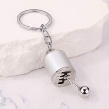 1pc Creative Car Gear Lever Keychain With Mini Gearbox Model, Car Key Accessories - Multicolor - View 12