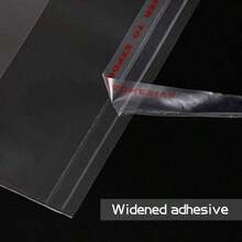 100 piezas Bolsas transparentes de OPP con cierre automático, adecuadas para empacar galletas, decoración de bocadillos, protección de libros, accesorios, artículos de papelería y otros elementos, a prueba de polvo y humedad, adecuadas para otoño, regreso a clases, Día de San Valentín - Multicolor - Ver 2