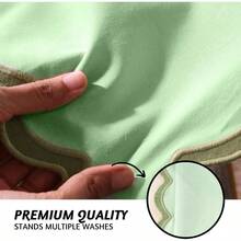 DCloth Napkins Set Of 4 18 X 18 Christmas Napkins For Dinner Parties Xmas Decorative Hine Washable Green Scalloped Napkins For Guests Reusable Linen Or Cocktail Cotton Napkin - 森林鼠尾草 - 查看 6